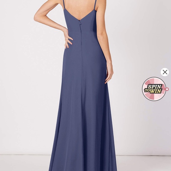 Azazie Aubrielle Color Stormy custom fit - Picture 2 of 7